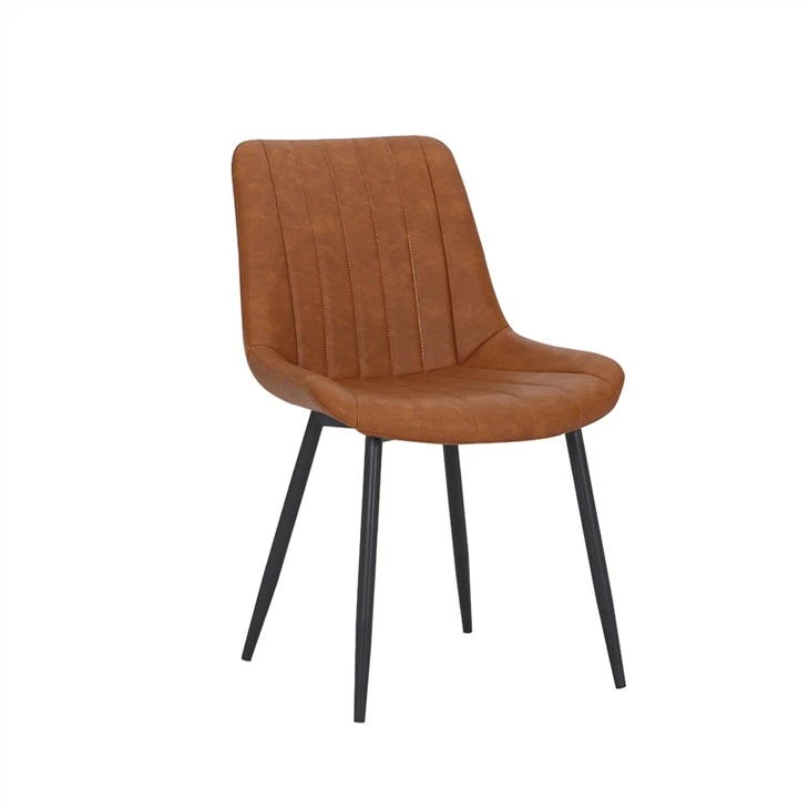 Ergonomski jedilni stol z vintage usnjem